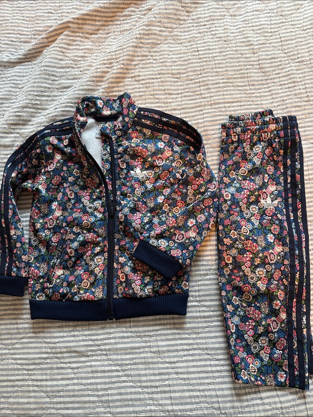 Adidas Originals x Liberty London Girls Baby Floral Track Jacket & Pants Set